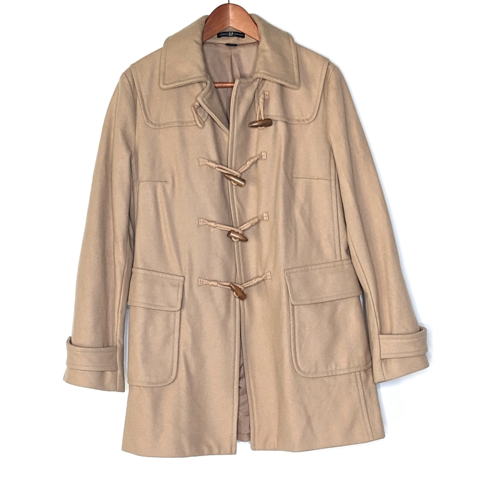 GAP Tan Peacoat with Toggle Closures - CLOSET CLOSING  FINAL MARKDOWN - Picture 2 of 10
